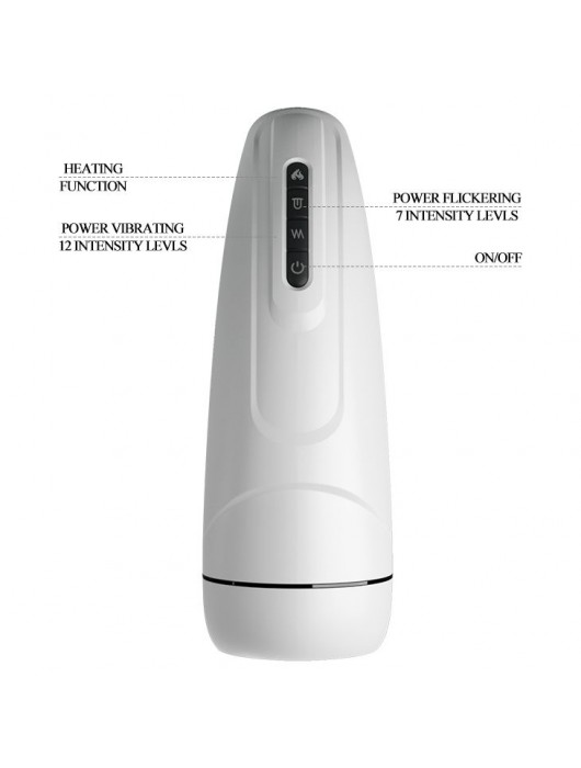 Вибромастурбатор Marissa с функцией нагрева и подвижным язычком - Baile - в Новошахтинске купить с доставкой