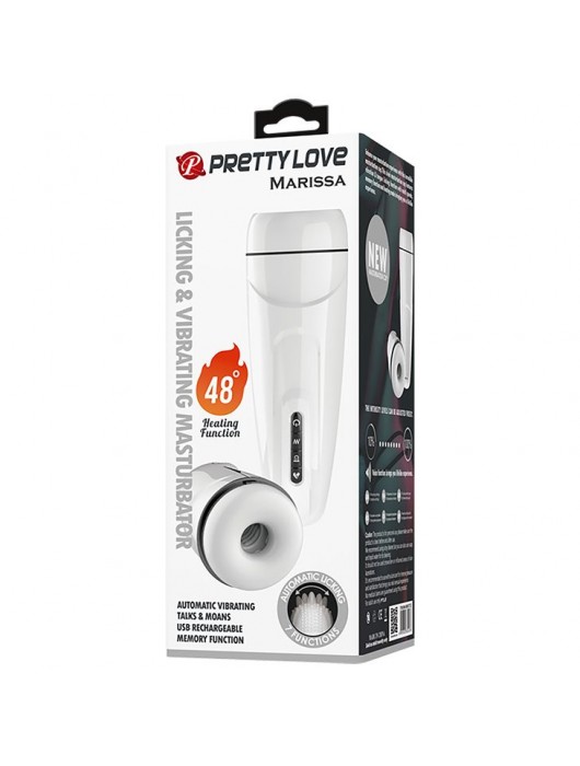 Вибромастурбатор Marissa с функцией нагрева и подвижным язычком - Baile - в Новошахтинске купить с доставкой