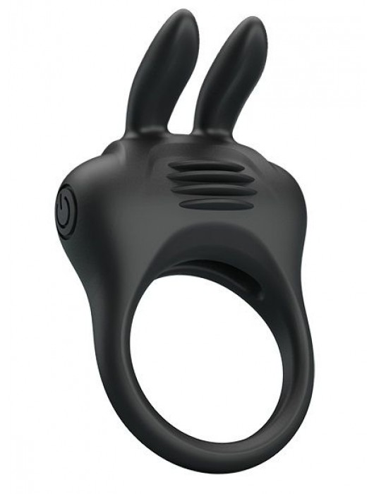 Черное эрекционное кольцо с вибрацией Davion - Baile - в Новошахтинске купить с доставкой