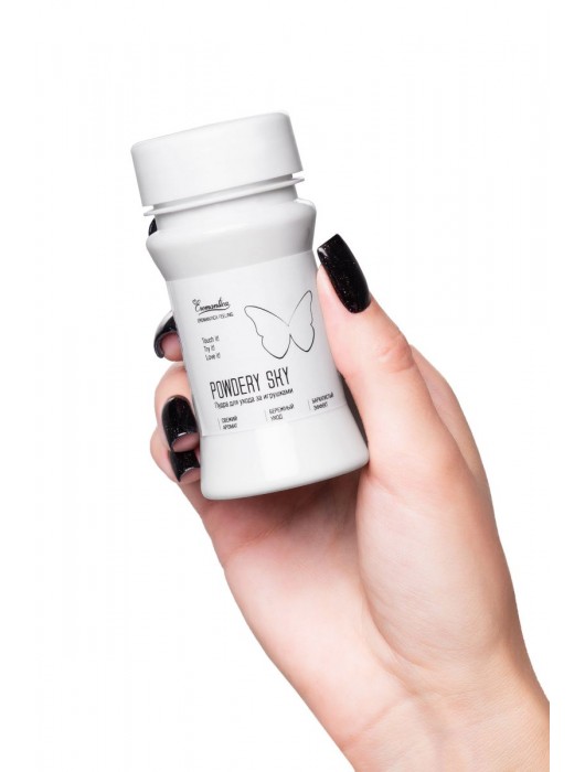 Пудра для ухода за игрушками Powdery Sky с ароматом мяты - 40 гр. - Eromantica - купить с доставкой в Новошахтинске