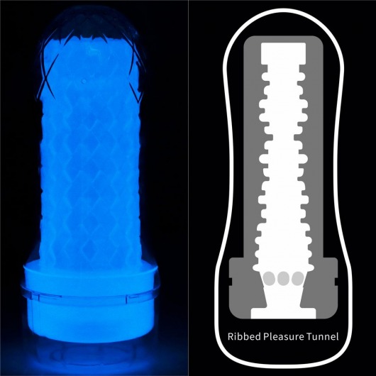 Светящийся в темноте мастурбатор Lumino Play Masturbator Ribbed - Lovetoy - в Новошахтинске купить с доставкой