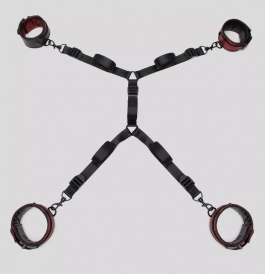 Изысканный набор фиксаций на кровати Reversible Under Mattress Restraint Set - Fifty Shades of Grey - купить с доставкой в Новошахтинске