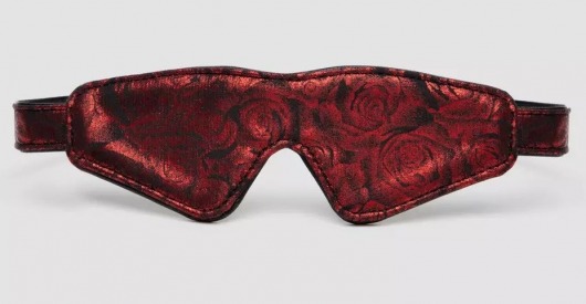 Двусторонняя красно-черная маска на глаза Reversible Faux Leather Blindfold - Fifty Shades of Grey - купить с доставкой в Новошахтинске