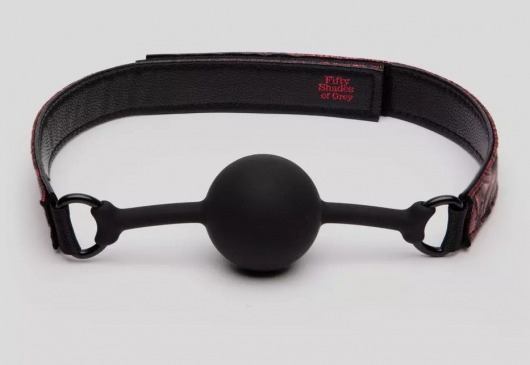 Кляп-шар на двусторонних ремешках Reversible Silicone Ball Gag - Fifty Shades of Grey - купить с доставкой в Новошахтинске