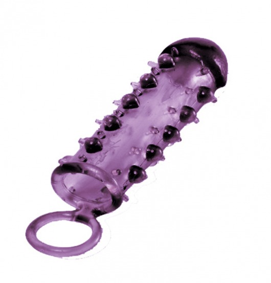 Закрытая фиолетовая насадка с пупырышками SAMURAI PENIS SLEEVE PURPLE - 14,5 см. - NMC - в Новошахтинске купить с доставкой