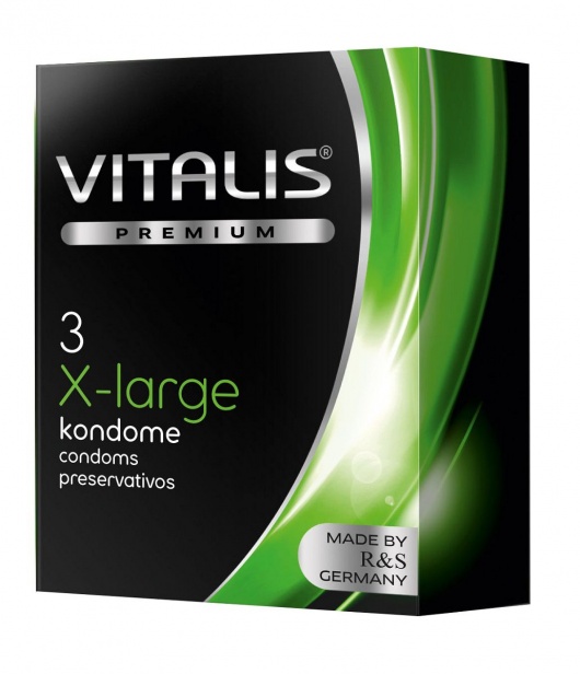 Презервативы увеличенного размера VITALIS PREMIUM x-large - 3 шт. - Vitalis - купить с доставкой в Новошахтинске
