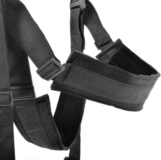 Чёрные секс-качели Spinning Fantasy Swing - Pipedream - купить с доставкой в Новошахтинске