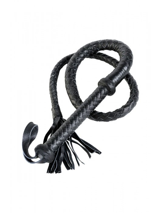 Длинный кожаный кнут с хлопушками на конце - ToyFa - купить с доставкой в Новошахтинске