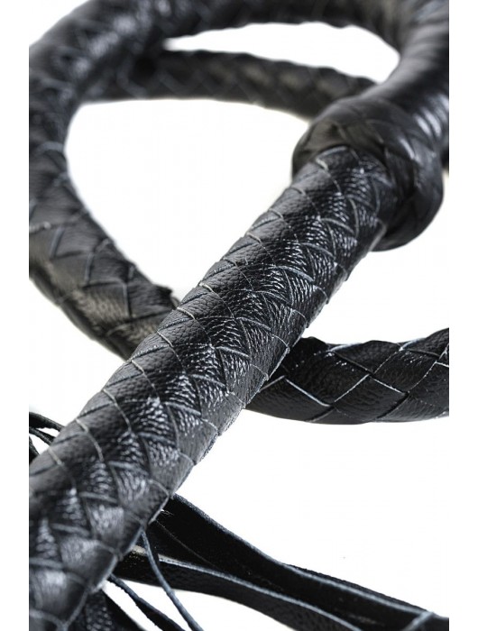 Длинный кожаный кнут с хлопушками на конце - ToyFa - купить с доставкой в Новошахтинске