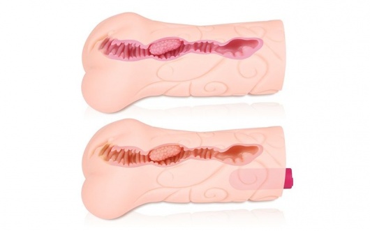 Телесный вибромастурбатор-вагина Tattoo Auto - KOKOS - в Новошахтинске купить с доставкой