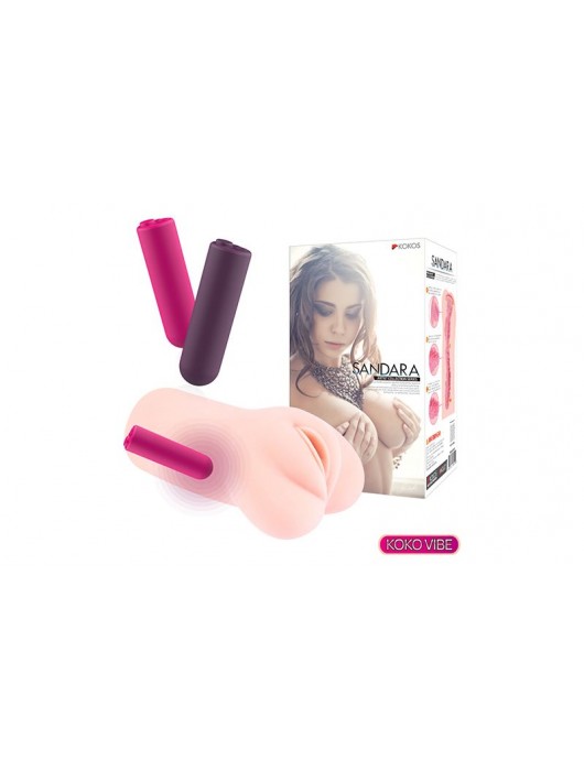 Телесный вибромастурбатор-вагина Sandara Auto - KOKOS - в Новошахтинске купить с доставкой