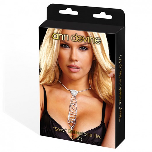 Галстук из кристаллов  SEXY  Rhinestore Tie - Ann Devine купить с доставкой