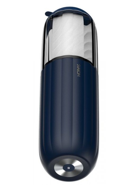 Черно-белый интерактивный мастурбатор Alex Neo 2 - Svakom - в Новошахтинске купить с доставкой