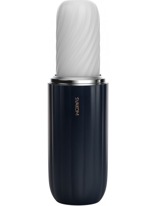 Черно-белый интерактивный мастурбатор Alex Neo 2 - Svakom - в Новошахтинске купить с доставкой