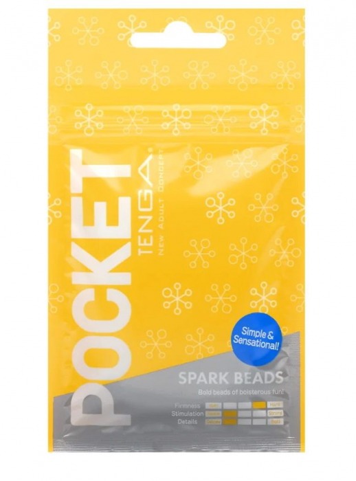 Карманный мастурбатор Spark Beads - Tenga - в Новошахтинске купить с доставкой