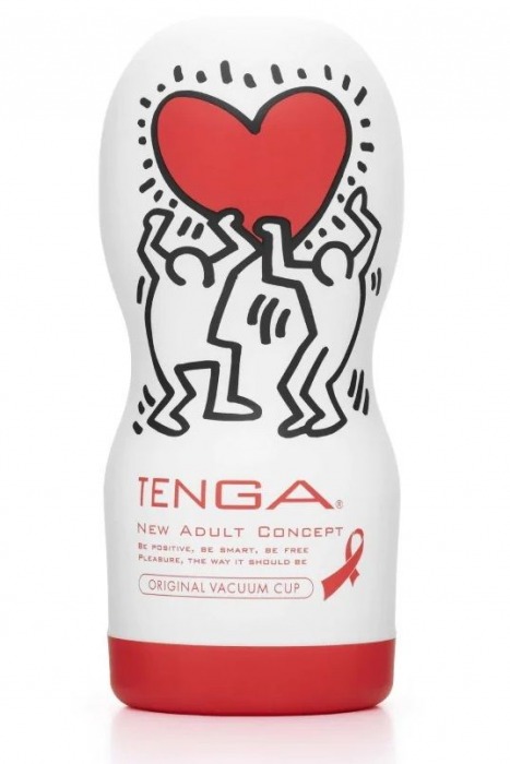 Мастурбатор Keith Haring Cup Deep Throat - Tenga - в Новошахтинске купить с доставкой