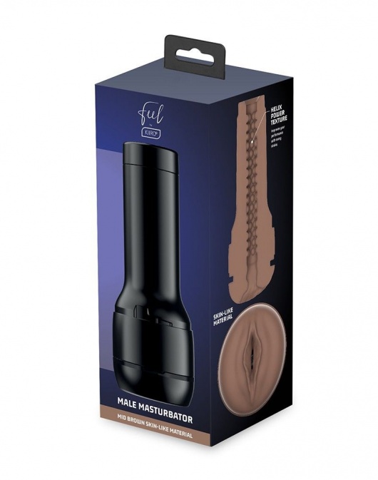 Коричневый мастурбатор-вагина Feel Stroker - Kiiroo - в Новошахтинске купить с доставкой