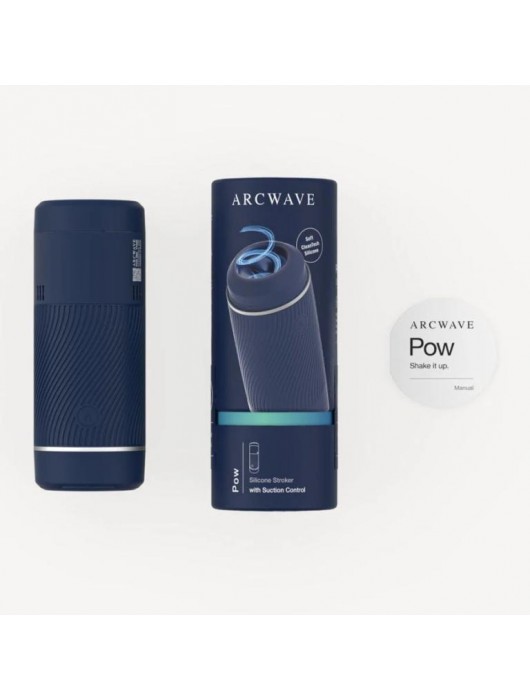Синий мастурбатор с контролем всасывания Arcwave Pow Stroker - Arcwave - в Новошахтинске купить с доставкой