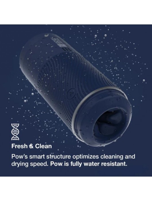 Синий мастурбатор с контролем всасывания Arcwave Pow Stroker - Arcwave - в Новошахтинске купить с доставкой