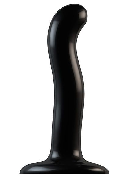 Черный фаллоимитатор-насадка Strap-On-Me P G spot Dildo size S - 16,4 см. - Strap-on-me - купить с доставкой в Новошахтинске