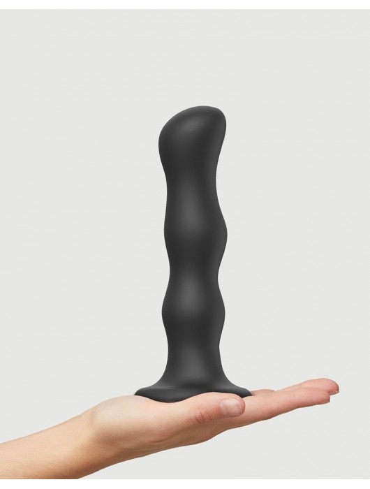 Черная насадка Strap-On-Me Dildo Geisha Balls size XL - Strap-on-me - купить с доставкой в Новошахтинске