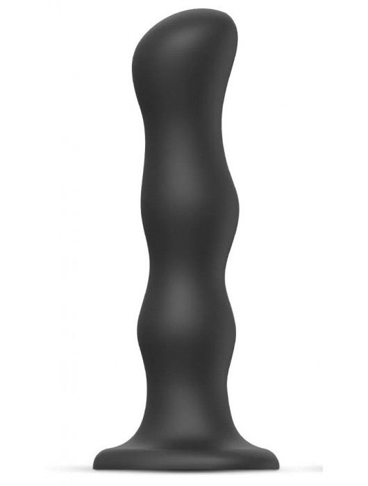 Черная насадка Strap-On-Me Dildo Geisha Balls size XL - Strap-on-me - купить с доставкой в Новошахтинске