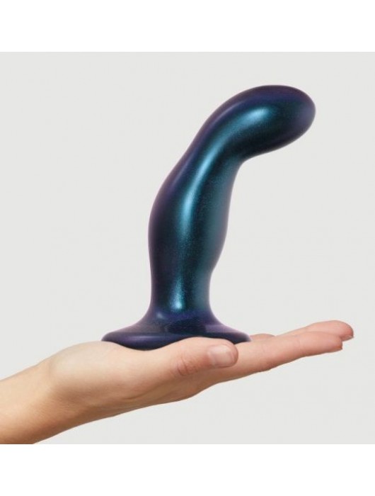 Темно-синяя насадка Strap-On-Me Dildo Plug Snaky size M - Strap-on-me - купить с доставкой в Новошахтинске