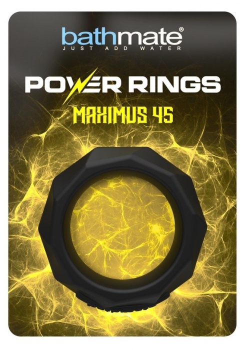 Черное эрекционное кольцо Maximus 45 - Bathmate - в Новошахтинске купить с доставкой