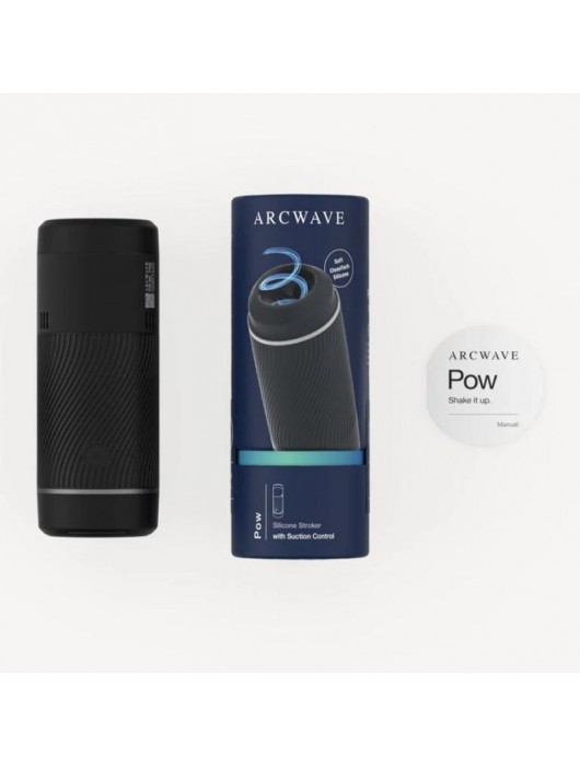 Черный мастурбатор с контролем всасывания Arcwave Pow Stroker - Arcwave - в Новошахтинске купить с доставкой
