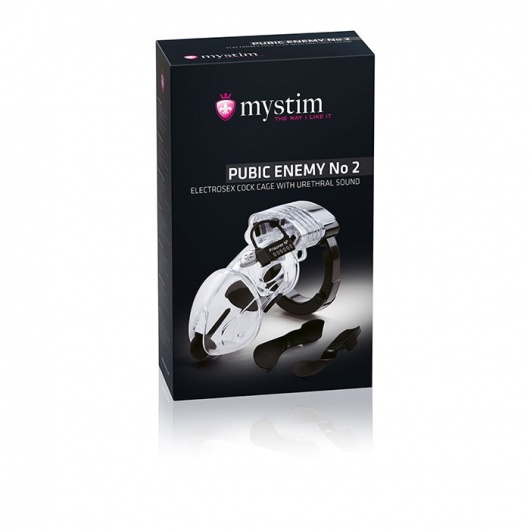 Пояс верности Pubic Enemy №2 с электростимуляцией уретры - MyStim - купить с доставкой в Новошахтинске