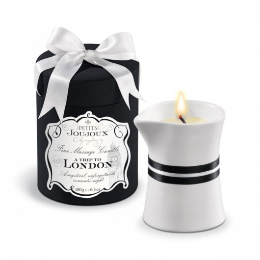 Массажное масло в виде большой свечи Petits Joujoux London с ароматом ревеня, амбры и чёрной смородины - MyStim - купить с доставкой в Новошахтинске