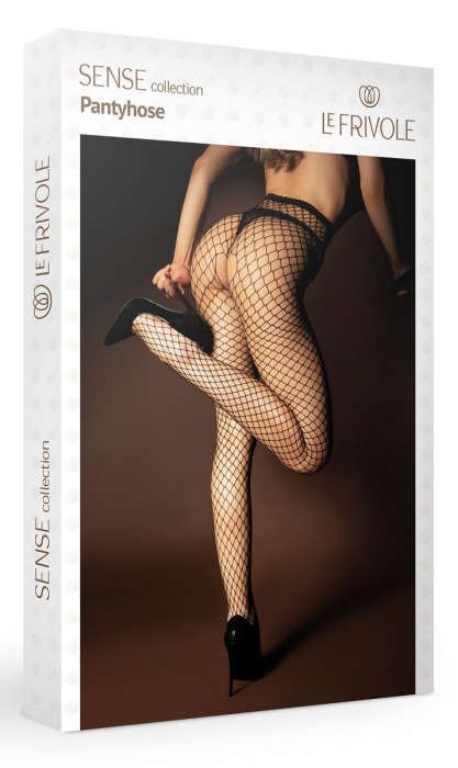 Колготки в сеточку с интимным доступом - Le Frivole купить с доставкой