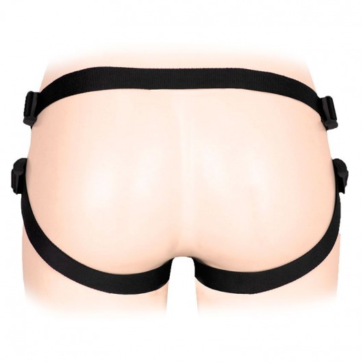 Черные трусики для страпона в комплекте с коннектором и насадкой - Notabu - купить с доставкой в Новошахтинске