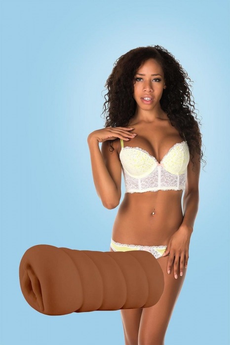Коричневый мастурбатор-вагина BRIANNA - Dream Toys - в Новошахтинске купить с доставкой