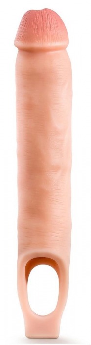 Телесная насадка-удлинитель 11.5 Inch Silicone Cock Sheath Penis Extender - 29,2 см. - Blush Novelties - в Новошахтинске купить с доставкой