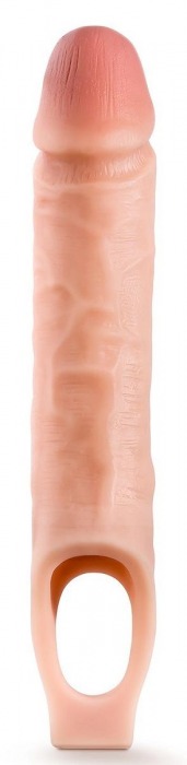 Телесная насадка на пенис 10 Inch Cock Sheath Extender - 25 см. - Blush Novelties - в Новошахтинске купить с доставкой