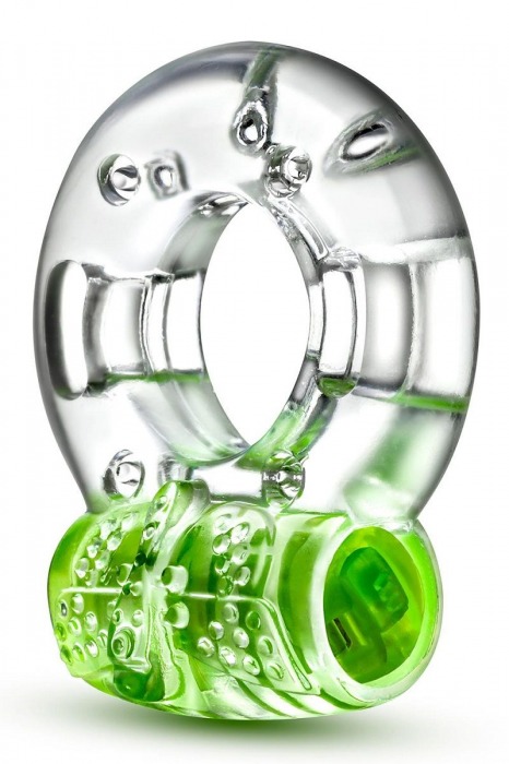 Зеленое эрекционное виброкольцо Arouser Vibrating C-Ring - Blush Novelties - в Новошахтинске купить с доставкой
