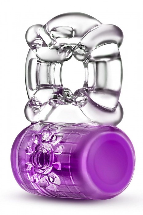 Фиолетовое эрекционное виброкольцо Pleaser Rechargeable C-Ring - Blush Novelties - в Новошахтинске купить с доставкой