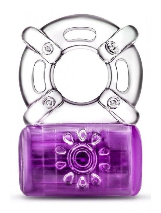 Фиолетовое эрекционное виброкольцо One Night Stand Vibrating C-Ring - Blush Novelties - в Новошахтинске купить с доставкой