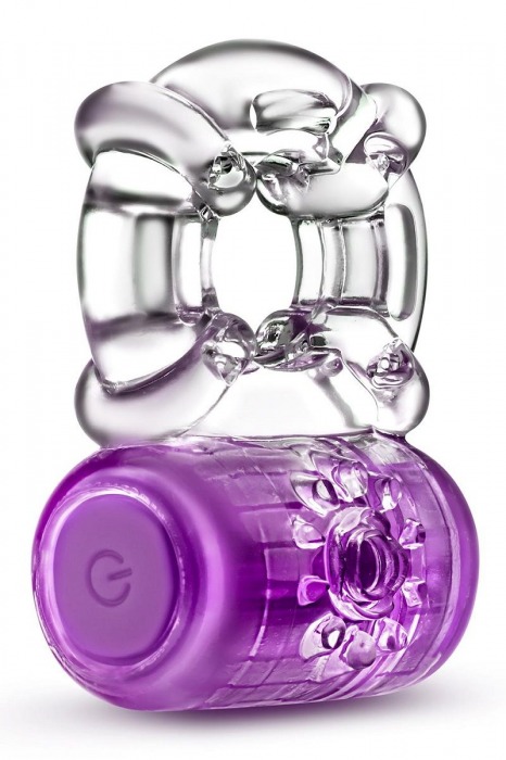 Фиолетовое эрекционное виброкольцо One Night Stand Vibrating C-Ring - Blush Novelties - в Новошахтинске купить с доставкой