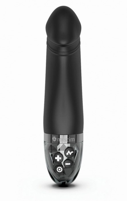 Черный вибратор с электростимуляцией Real Deal Neal - 16,5 см. - MyStim - купить с доставкой в Новошахтинске