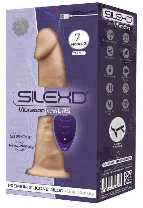 Телесный вибростимулятор-реалистик Model 2 - 17,5 см. - Adrien Lastic