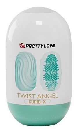 Бирюзовый мастурбатор-яйцо Twist Angel - Baile - в Новошахтинске купить с доставкой