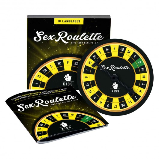 Настольная игра-рулетка Sex Roulette Kiss - Tease&Please - купить с доставкой в Новошахтинске