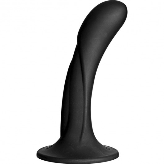 Черная изогнутая насадка Vac-U-Lock G-Spot - 16,5 см. - Doc Johnson - купить с доставкой в Новошахтинске