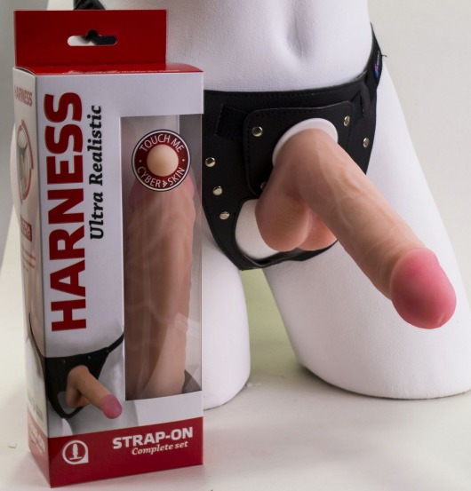 Страпон в подарочной упаковке: трусики с плугом и фаллоимитатор-насадка - 16 см. - LOVETOY (А-Полимер) - купить с доставкой в Новошахтинске