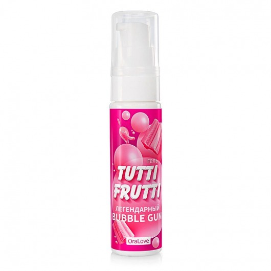 Интимный гель на водной основе Tutti-Frutti Bubble Gum - 30 гр. - Биоритм - купить с доставкой в Новошахтинске