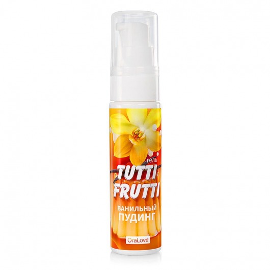 Интимный гель на водной основе Tutti-Frutti  Ванильный пудинг  - 30 гр. - Биоритм - купить с доставкой в Новошахтинске