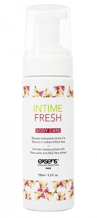 Органическая интимная очищающая пенка Intime Fresh - 150 мл. - Exsens - купить с доставкой в Новошахтинске