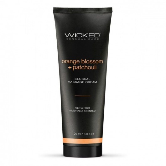 Массажный легкий крем WICKED Orange Blossom plus Patchouli - 120 мл. - Wicked - купить с доставкой в Новошахтинске